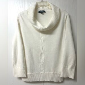 Jones Wear Ivory Cowl Neck Sweater